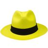 Panama Cuenca Hat - Fedora Yellow - (Grade 3-4)