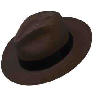 Panama Cuenca Hat - Fedora for Women (Grade 3-4) - Brown