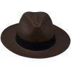 Panama Cuenca Hat - Fedora for Women (Grade 3-4) - Brown