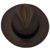 Panama Cuenca Hat - Fedora for Women (Grade 3-4) - Brown