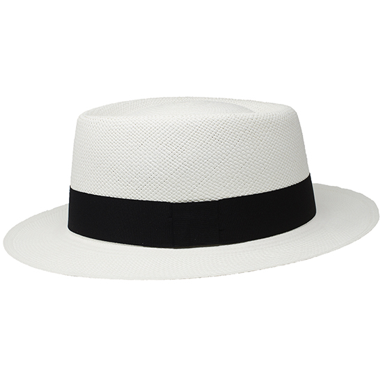 Panama Hat - Gambler (Grade 3-4) - White3 Panama Hat - Gambler (Grade 3-4) - White