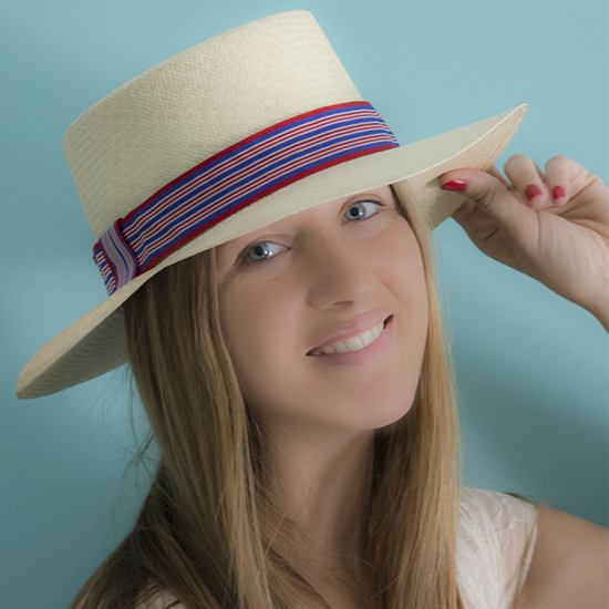 Panama Hat Boater - Erie Panama Hat Boater - Erie