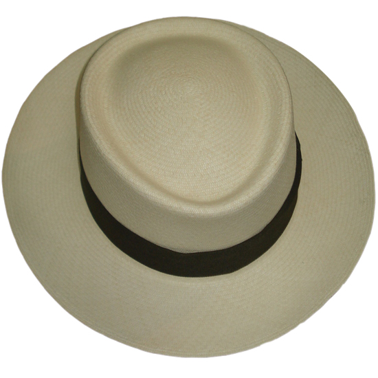 Panama Montecristi Hat - Gambler (Chemise) - (Grade 17-18)2 Panama Montecristi Hat - Gambler (Chemise) - (Grade 17-18)