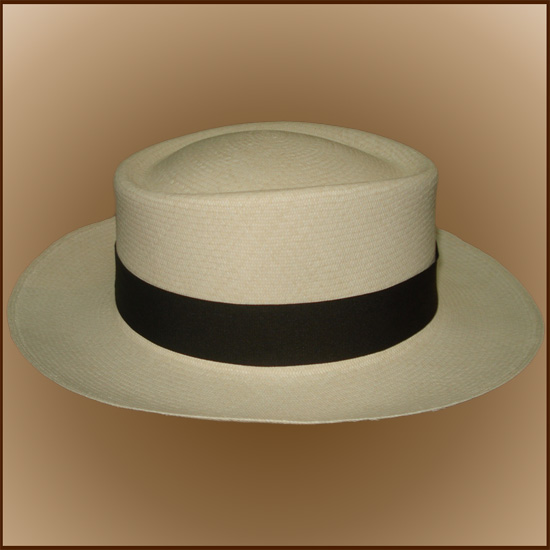 Panama Montecristi Hat - Gambler (Chemise) - (Grade 17-18)3 Panama Montecristi Hat - Gambler (Chemise) - (Grade 17-18)